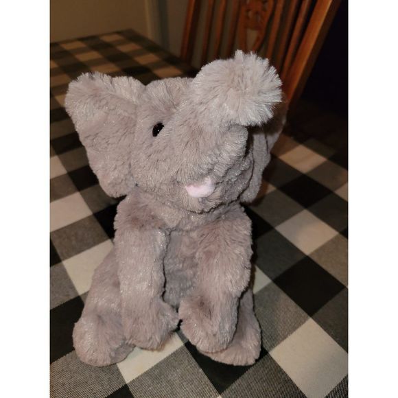 Cuddly Plush Elephant Toy - Soft Tan Companion - Picture 7 of 8